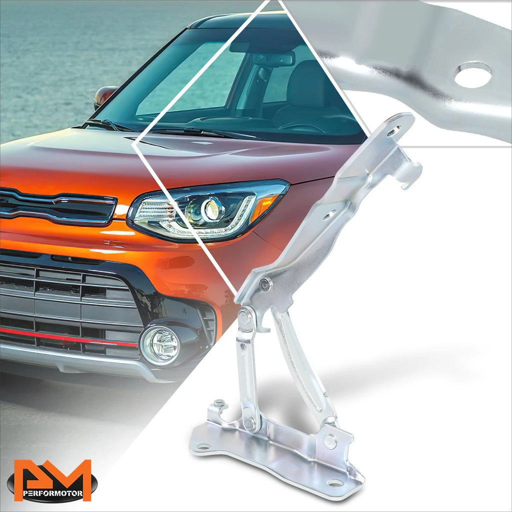 Left Driver Side Steel Engine Hood Hinge for Kia Soul (2014–2019)