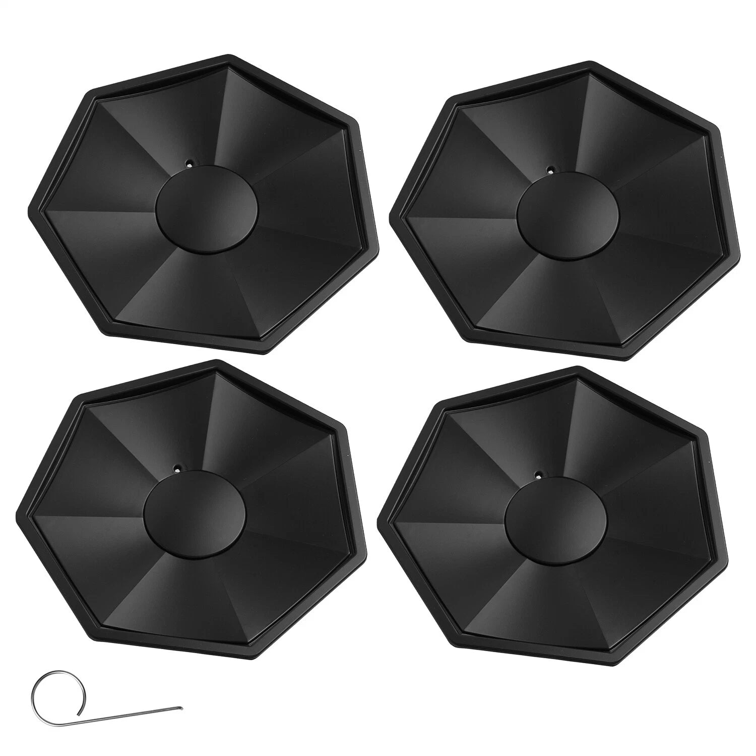 Set of 4 Wheel Hub Center ABS Caps for Tesla Cybertruck (2023–2024)