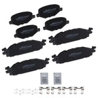 Front & Rear Brake Pads Kit for Ford Explorer, Flex, Taurus, Lincoln MKS, MKT (D1508)