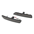 White LED Front Black Side Marker Lights for Ford Mustang (2010-2014)