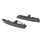 White LED Front Black Side Marker Lights for Ford Mustang (2010-2014)