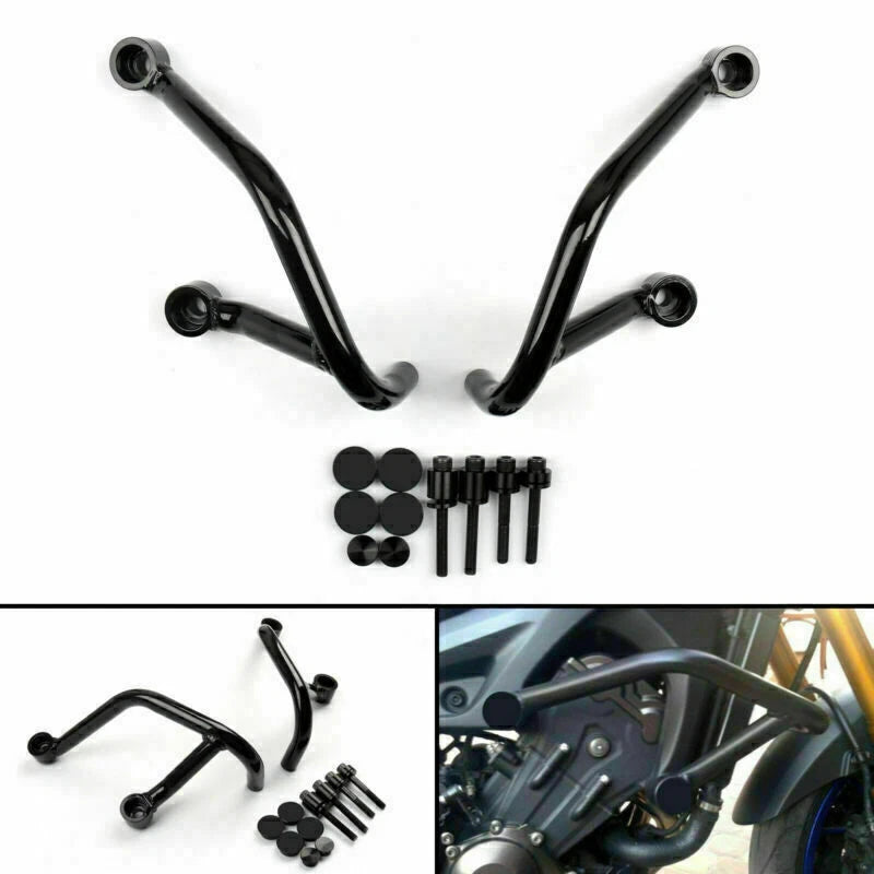 Front Engine Guard Crash Bar for Yamaha MT-09 MT09 (2014–2016) Black T9