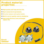 2Pcs Knock Sensor for GM LS1 LQ4 LQ9 6.0 5.3 5.7 (1997–2007) 12601822 12589867