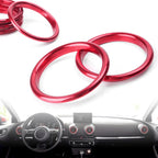 Red Interior Air Vent Cover Ring for Audi A3 2012-2019 (4 pcs)