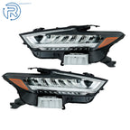 Pair of LED Headlights for Nissan Maxima (2019–2021) Driver & Passenger Side Chrome