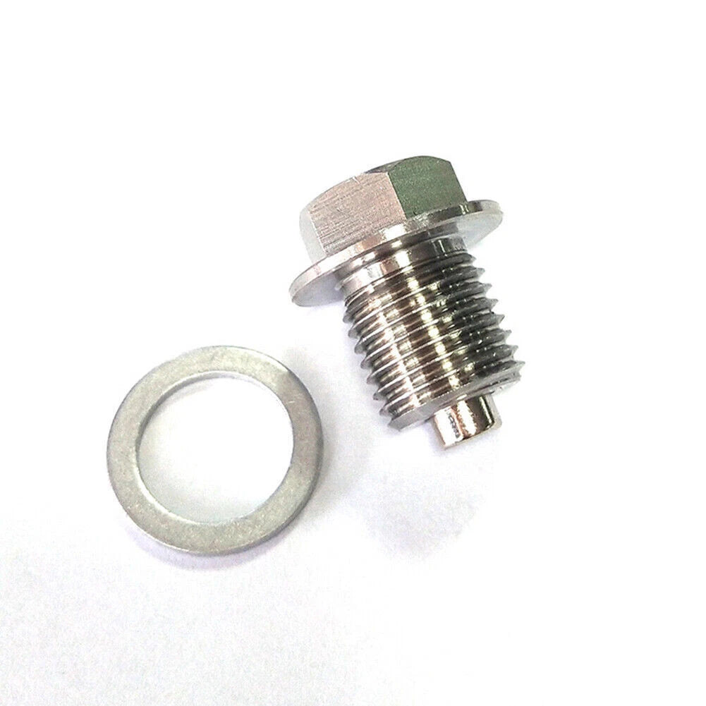 M14 x 1.5 Stainless Steel Oil Drain Plug with Neodymium Magnet Universal