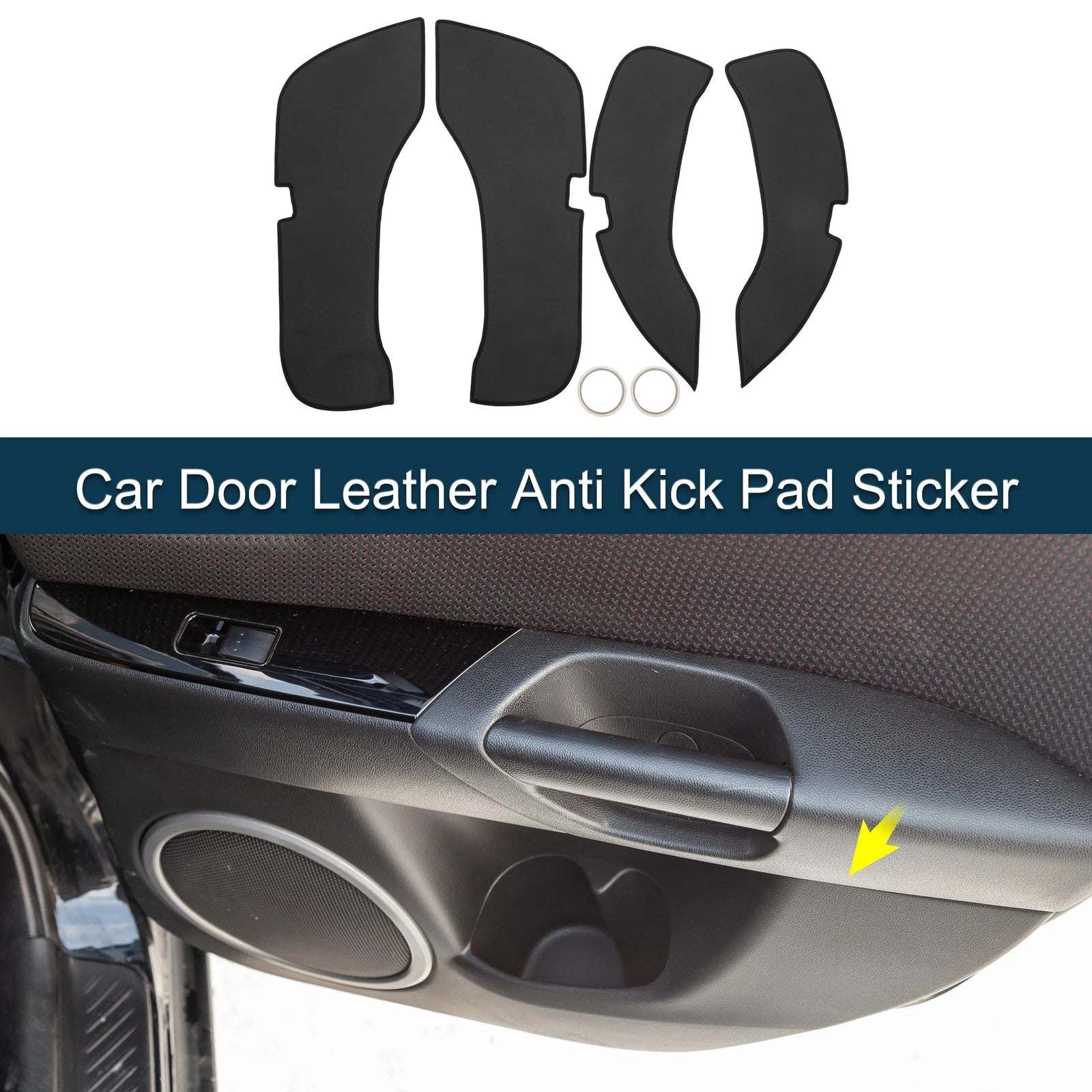 Set of 1 Car Door Leather Anti Kick Pad Sticker for Mercedes-Benz GLC (2016)