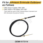 Snap-In Control Cable 0173114 for Johnson Evinrude OMC (2014)