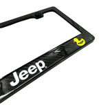 ABS Real Carbon Fiber License Plate Frame for Jeep Ducks (2007–2025)