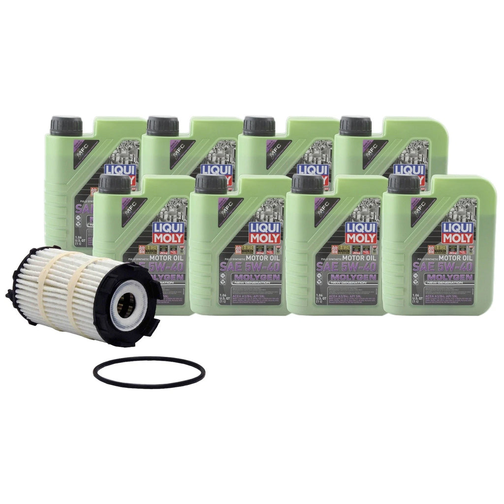 Liqui Moly Molygen 5W-40 Oil Change Kit for Audi A8 Quattro (2004–2010)
