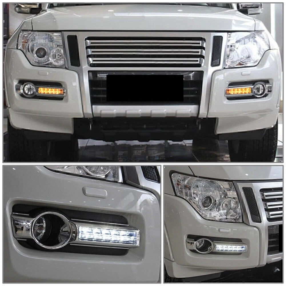 LED Daytime Running Lights DRL for Mitsubishi Pajero Montero V93 V97 (2015–2019)