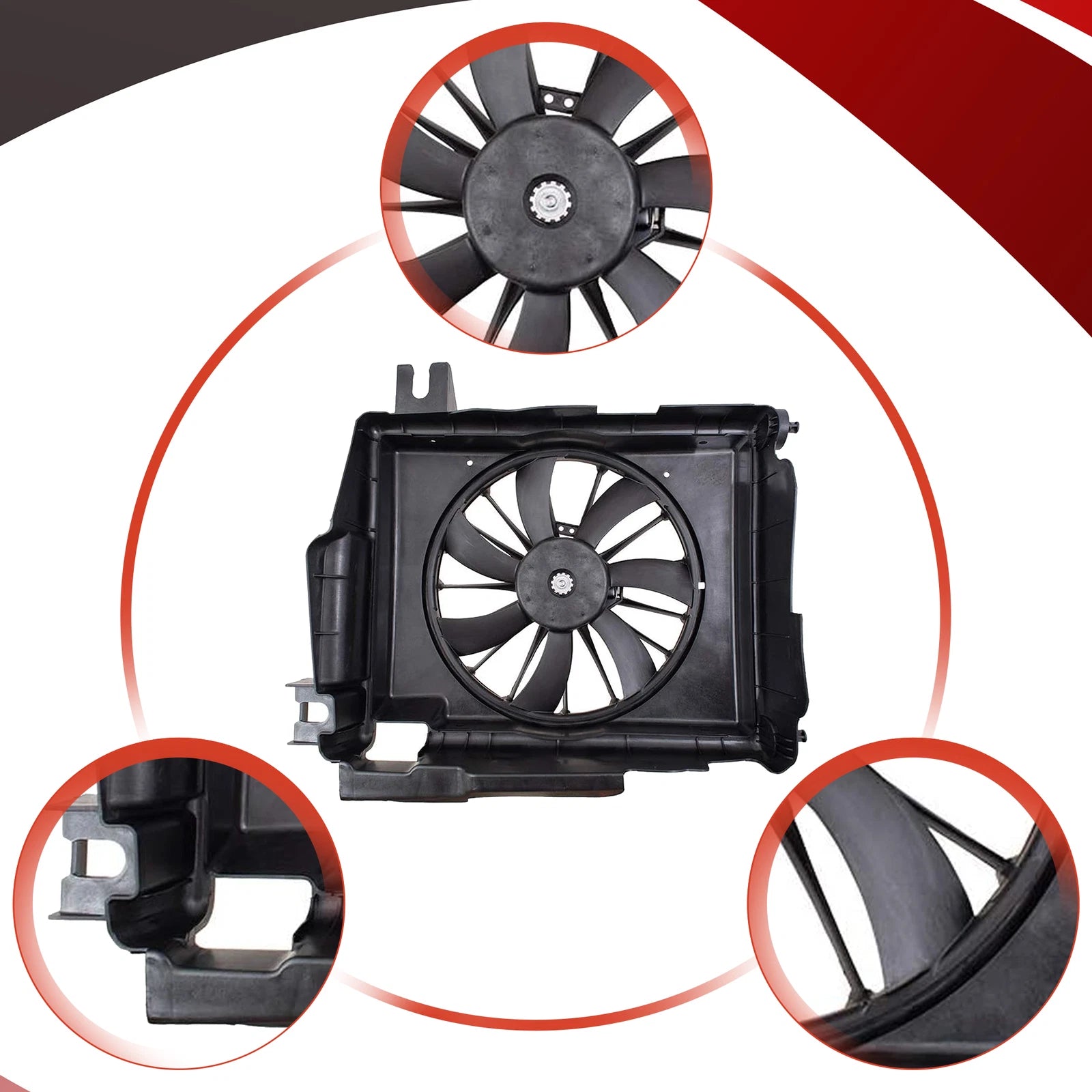 Cooling Fan for Dodge Ram 1500 2500 3500 (2002-2008)