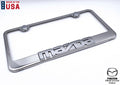 License Plate Frame Chrome 3D Mazda Script for Mazda 3 (2014–2018)