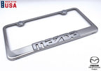 License Plate Frame Chrome 3D Mazda Script for Mazda 3 (2014–2018)