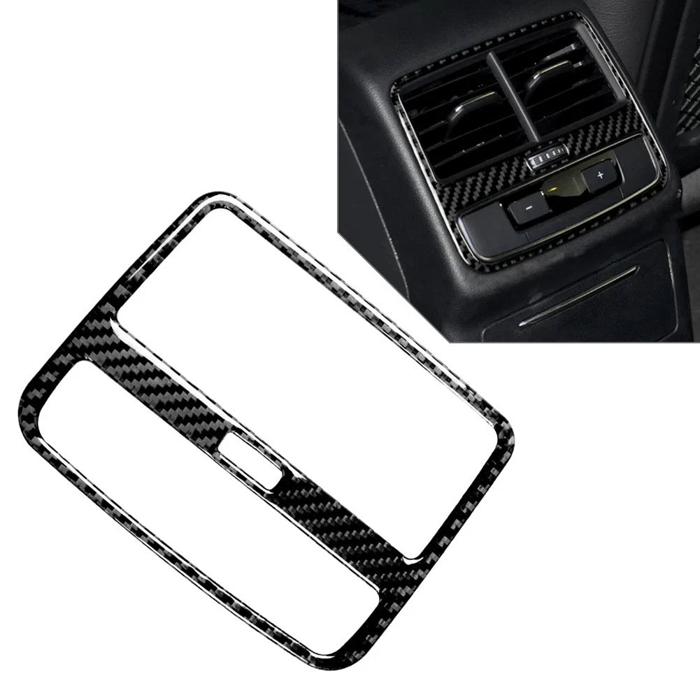 Interior Rear Air Vent Outlet Cover Trim for Audi A4 A5 S4 S5 RS4 (2013–2020) Carbon Black