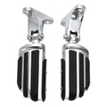 Chrome Rear Passenger Foot Pegs for Harley Touring Street Road Glide (1993–2024)