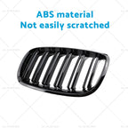 2pc Front Grill Grille Gloss Black for BMW X5 E70 X6 E71 (2007–2013)