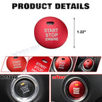 Red Keyless Engine Start Button Cover Decoration for Mazda 3 6 MX-5 CX-5 Miata (2012-2024)