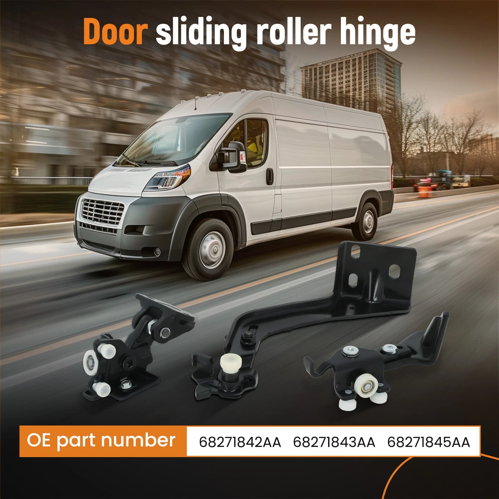 Right Passenger Sliding Door Roller Kit for ProMaster 1500 2500 3500 (2014–2023) 68271845AA