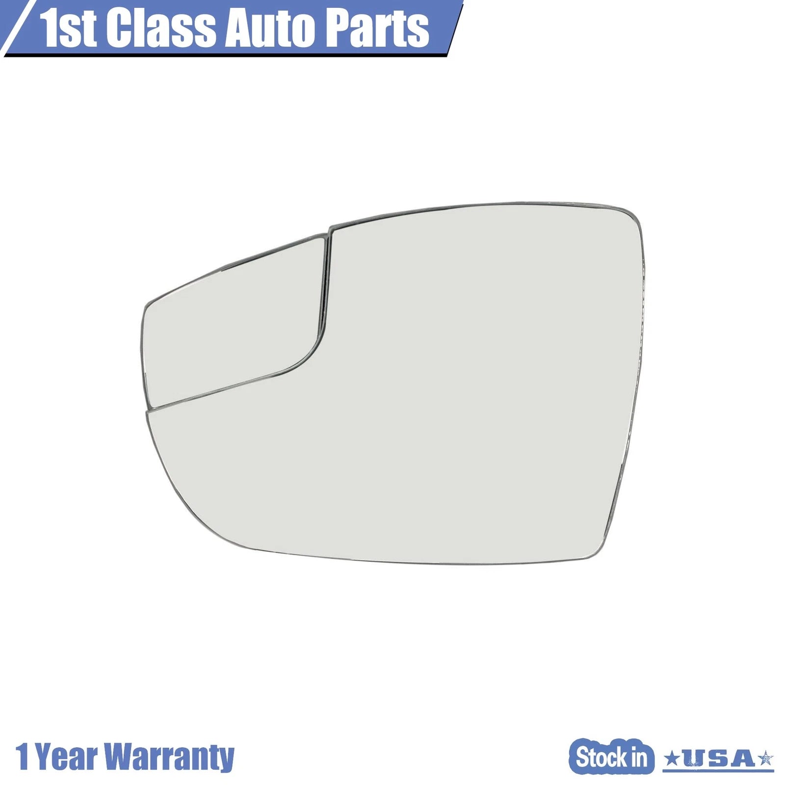 Mirror Glass for Ford Focus (2012–2018) Driver Side Left LH