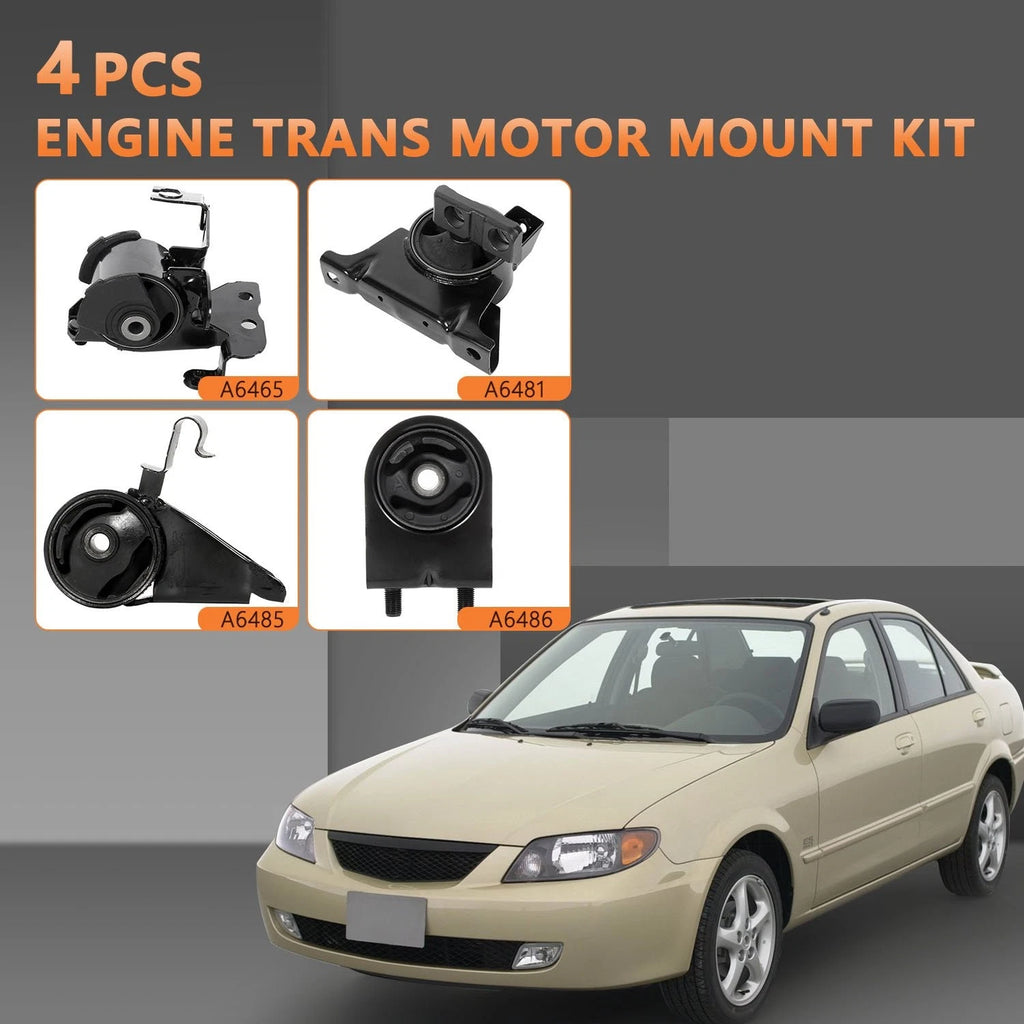 4X Engine Motor Mount Kit for Mazda Protege5 2002–2003 2.0L Manual Trans