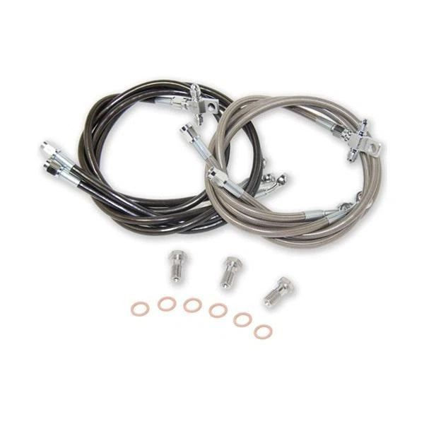 2X Streamline Front Brake Lines Kit +2" Smoke for Honda TRX250EX (2001–2003)