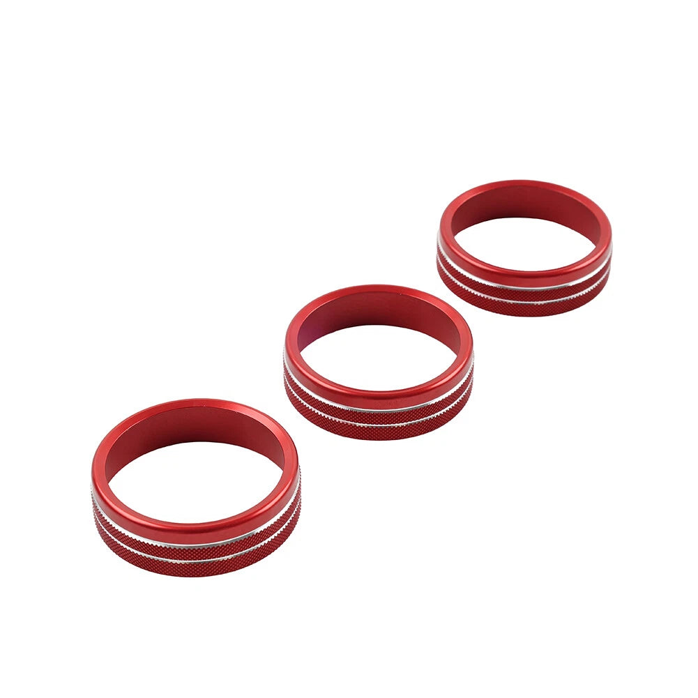 Red Center Console AC Knob Ring Trim for Subaru BRZ, Toyota GR86 (2021–2024)
