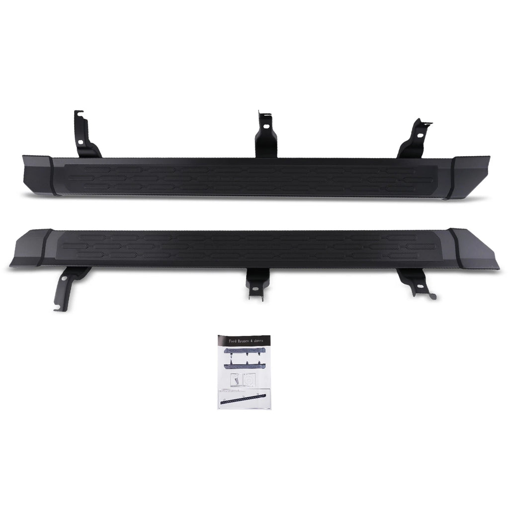 2X Non-Slip Nerf Bars Side Step for Ford Bronco 4-Door (2021–2026)