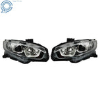 Set of 2 Projector Headlights for Honda Civic (2016-2020) Clear Lens