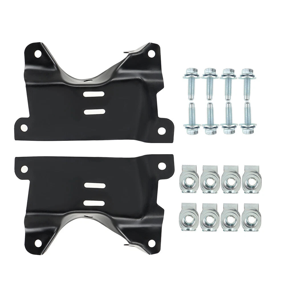 Set of 2 Front Bumper Outer Brackets for Chevy Silverado 2500HD 3500HD (2007–2010)