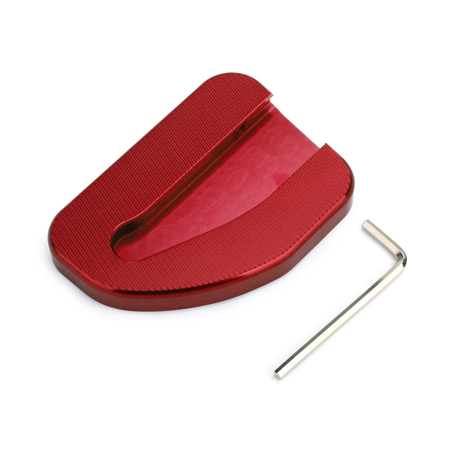 Kickstand Sidestand Extension Plate Pad for Honda GoldWing GL1800 (2010–2017) Red