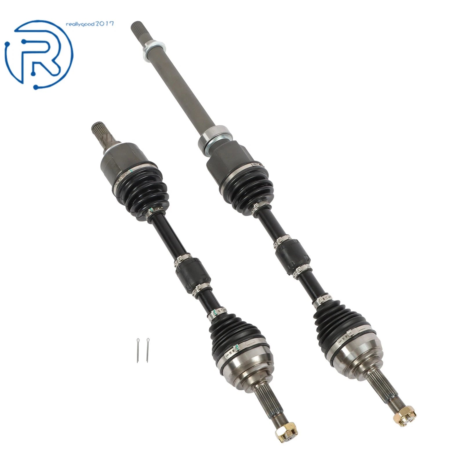 Set of 2 CV Axle Shafts Assembly for Nissan Versa (2009–2012)