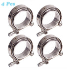 Set of 4 V Band Clamp Kit for Turbo Exhaust (3 Inch)