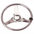 Stainless Steel Steering Wheel with Integral Knob for Sea Dog (230325)