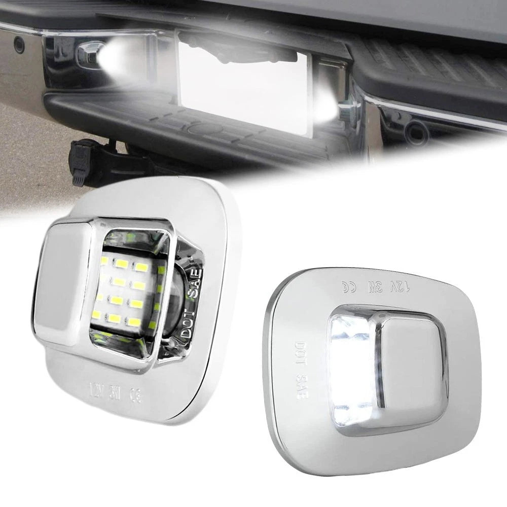 2X LED License Plate Lights for Chevy C/K 1500 2500 3500 (1988–2000)