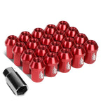 Set of 20 J2 7075 Forged Aluminum M12X1.5 Close-End Lug Nuts for Universal