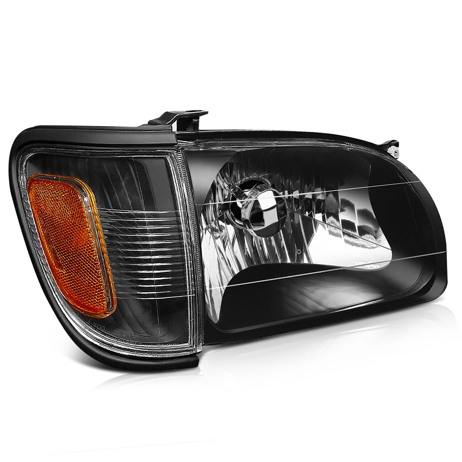 Headlight Assembly for Toyota Tacoma (2001–2004) Black Housing Clear Lens Pair