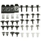 40 x Engine Cover Clip Shield Guard Metal Screw Bolt Fasteners for Car