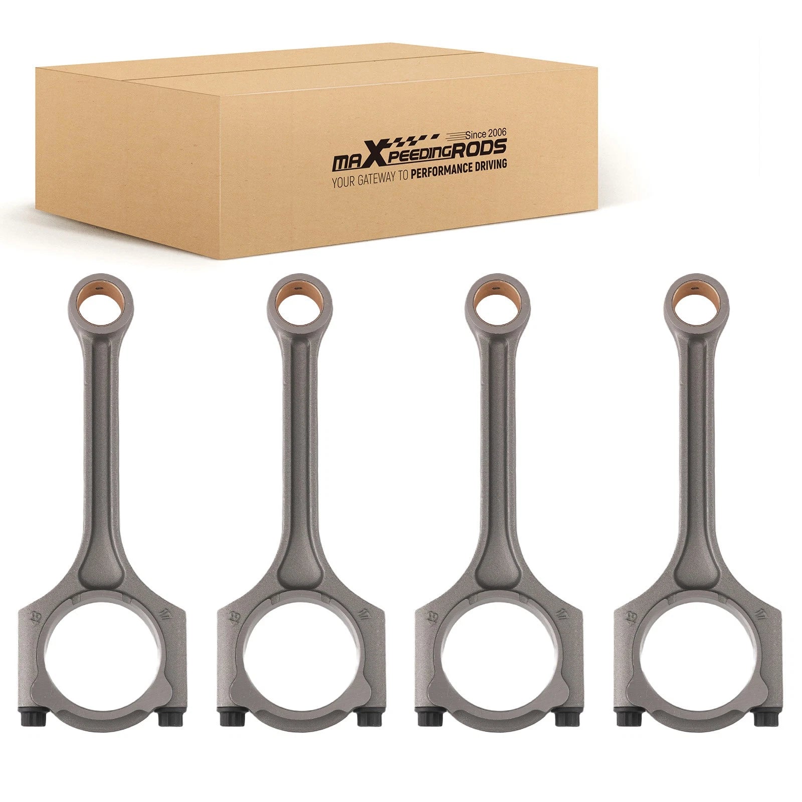 Set of 4 Engine Connecting Rods for Hyundai Elantra (2012–2016) Kia Forte (2014–2015) 1.8L