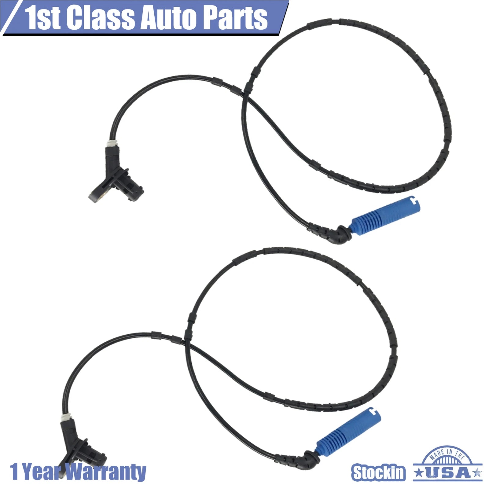 Set of 2 ABS Wheel Speed Sensors for BMW 325i 325Ci 330Ci M3 (2001–2006)
