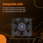 Electric Radiator Cooling Fan for Jeep Cherokee/Comanche 4.0L (1987–1994)