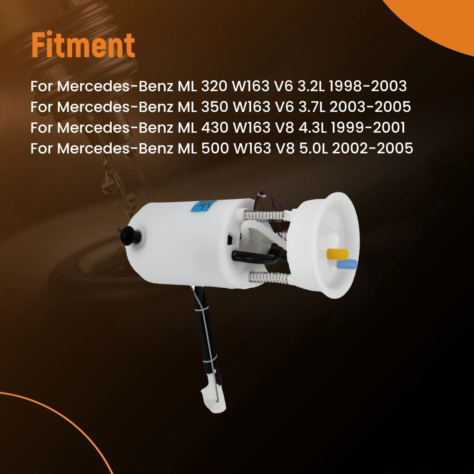 Electric Fuel Pump Assembly for Mercedes-Benz ML320 ML350 (1998–2005)