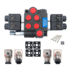Hydraulic Solenoid Valve 2 Spool 12V DC 3600 PSI for