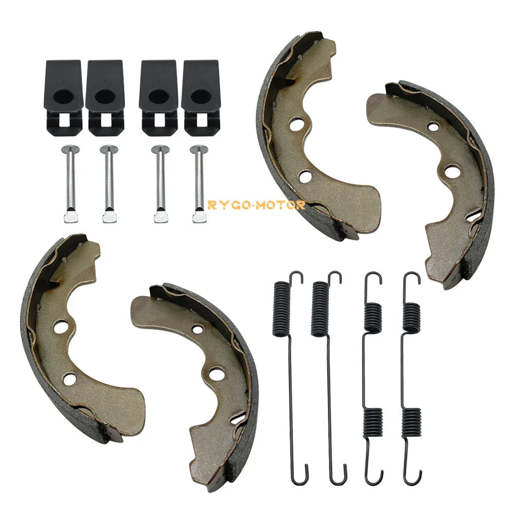 Front Brake Shoes Springs Pins Kit for Kawasaki KAF540 Mule (2010–2030)