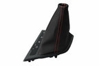 Leather Automatic Shift Boot Cover for Kia Optima (2011–2015) Black Red Stitch
