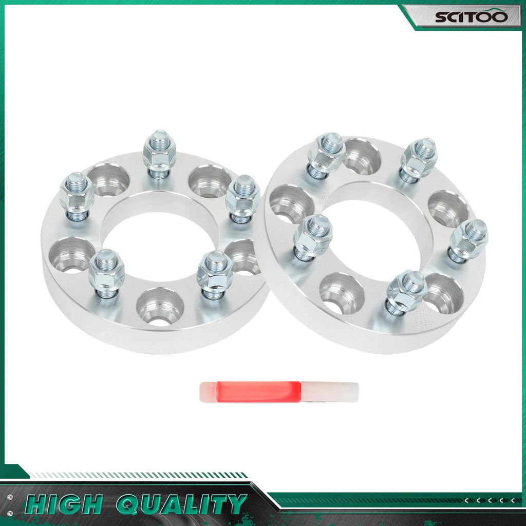 2X 1" Wheel Adapters 5x4.5/5x114.3 to 5x110 12x1.5 for Honda Accord Civic CR-V