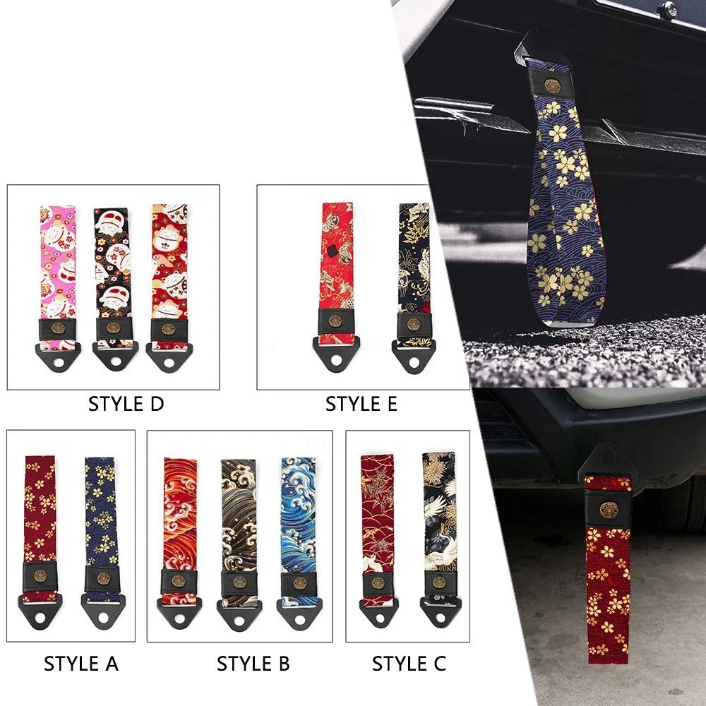 Tow Strap for Universal Sports Racing Bumper Towing Hook