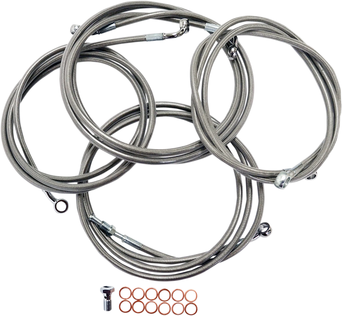 Handlebar Cable/Brake Line Kit for LA Choppers (15" - 17" Ape Hanger)