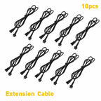 10PCS LED RGB Strip Rock Lights Connector Cable for