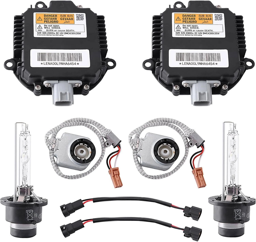 2X Xenon Ballast Igniter HID D2S Bulb Kit for Infiniti G35 G37 Q40 Q50 (2007–2015)